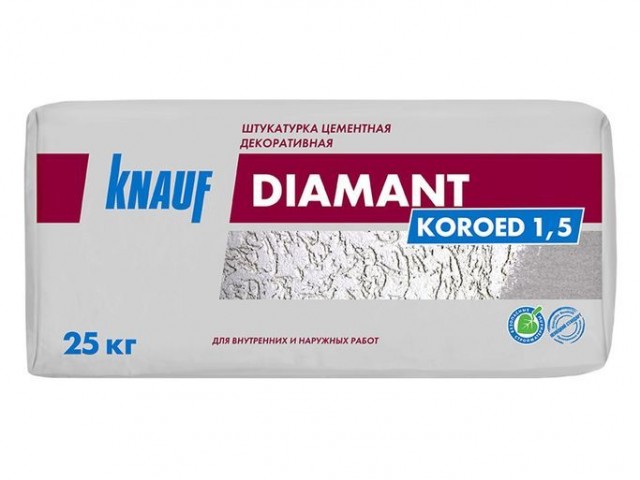  Штукатурка KNAUF Диамант 25 кг зерно 1,5 мм (48)