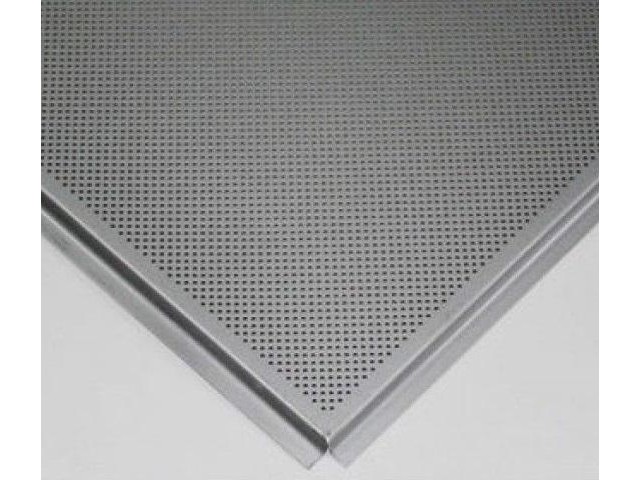Потолочная панель AP600A6-Е/45*/Т-24 А907 металлик перфорация Эконом Tegular (22шт) Потолочная панель AP600A6-Е/45*/Т-24 А907 металлик перфорация Эконом Tegular (22шт)