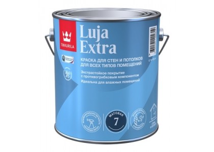 Краска ВД LUJA 7 экстра-стойкая матовая база А 2,7 л