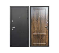 Дверь входная металлическая Толстяк Букле черный грецкий орех 960х2050 левая