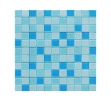 FRESH WATER мозаика стеклянная чип 25х25х4 мм лист 295х295 мм на сетке(23шт/кор)