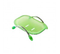 Мыльница настольная пластик зеленая А272