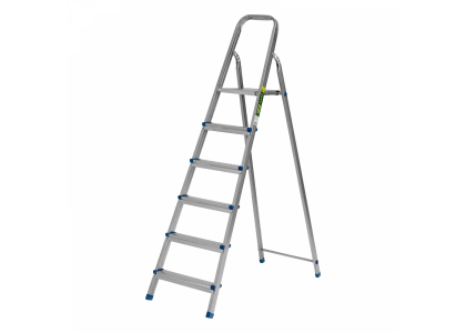 Стремянка  6 ступеней, стальная, оцинкованная, Сибртех