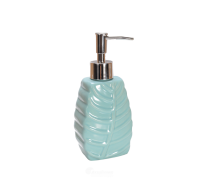 Дозатор для жидкого мыла настольный керамика Листок мятный 