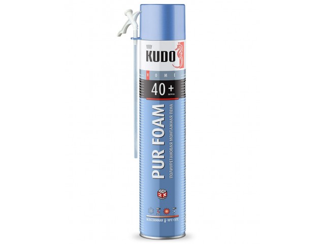 Монтажная пена бытовая KUDO Home 40+ Всесезонная 1000 мл 700 гр