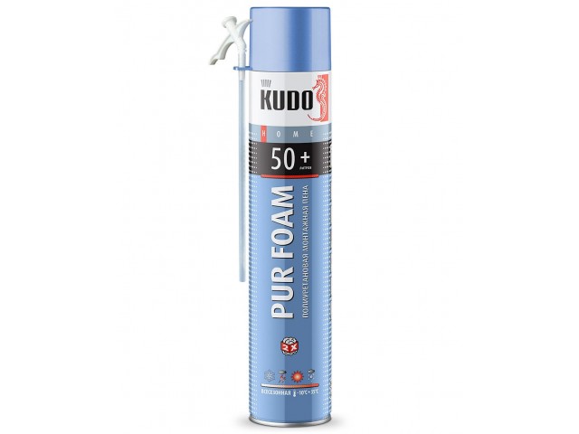 Монтажная пена бытовая KUDO Home 50+ Всесезонная 1000 мл 800 гр