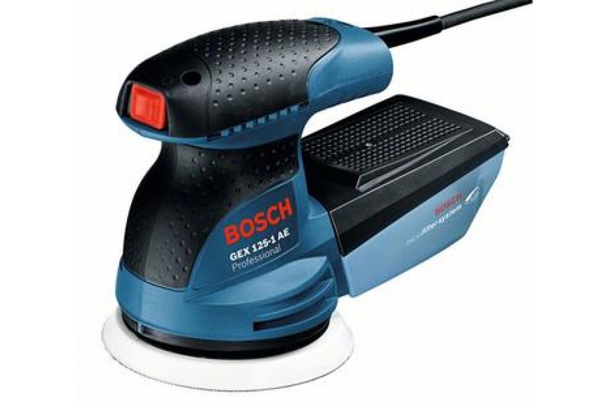 Шлифмашина эксцентриковая Bosch GEX 125-1 AE, 250 Вт, 125 мм, 7500-12000  ход/мин в Центральной Стройбазе купить по низкой цене