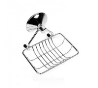 Мыльница настенная сетка хром на скрытой присоске