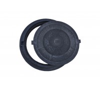 Люк полимерный 50кH до 5тн 780х630х80х40мм 36кг С черный