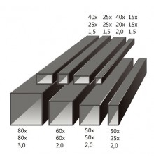 Труба профильная 40*20*1,5мм (6м)