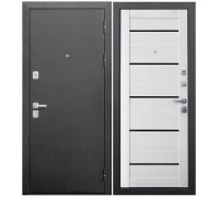 Дверь входная металлическая 9 см Серебро Ривьера Айс царга 860х2060 правая