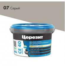 Расшивка Церезит СЕ-40 2 кг эластичная водоотталкивающая серая (12)
