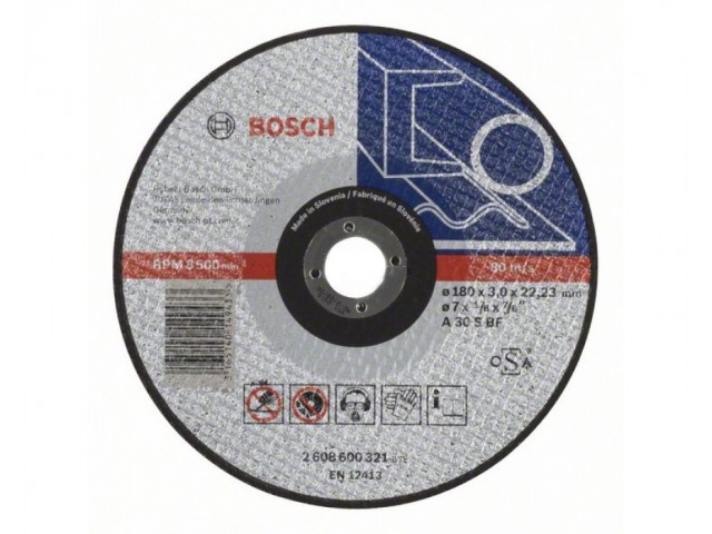 Круг шлифовальный по металлу 180 х 6,0 х 22 мм, Bosch