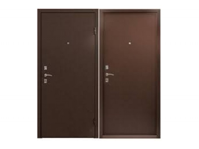 Дверь металлическая Тайга 7 см мет/мет 860х2050 левая
