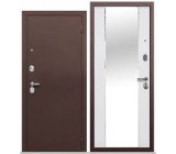 Дверь металлическая Тайга 7 см  зеркало 960х2050 левая