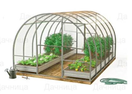 Теплица Дачница 4х3х2м Усиленная оцинкованная, 2 двери