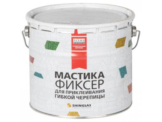 Мастика для гибкой черепицы Технониколь №23 (Фиксер) 3,6кг ( t от-20 до+30 )