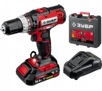 Дрель-шуруповерт АКБ Зубр С1 14,4 В