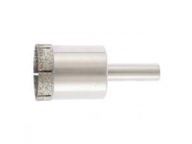 Коронка алмазная 20*55 мм  по керамограниту и стеклу, цилиндрический хвостовик, Ремоколор