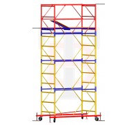 Вышка-тура ВСП 250/1.2: 5,2м - 3,9м (1 базовый блок (в сборе) + 3 секции (в сборе) + стабилизаторы) 