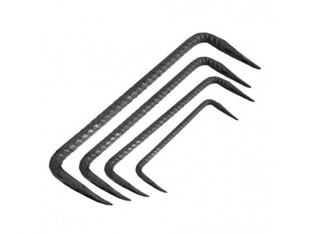 Скоба строительная 6х200х70 мм кованая