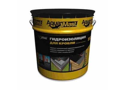 Мастика битумно-резиновая для кровли AquaMast 3кг ( t от-20 до+30 ) (упак 4 шт)