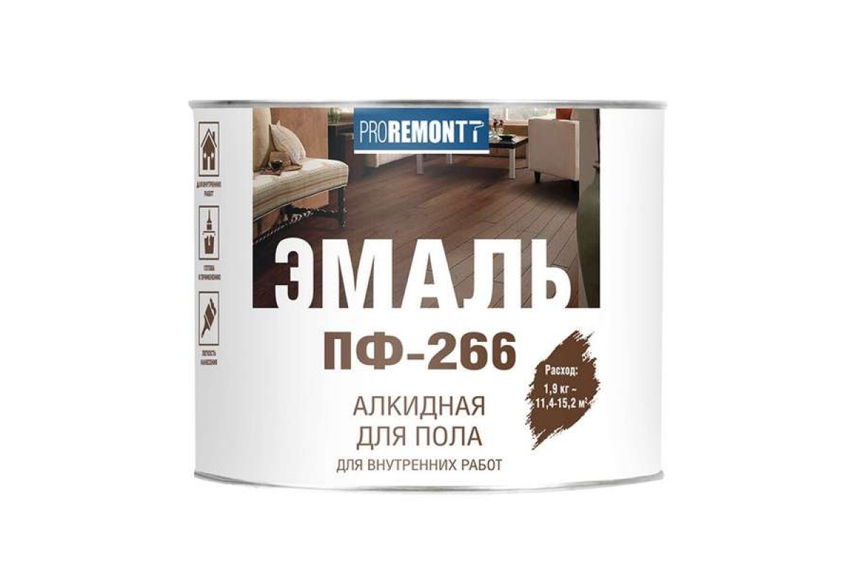 Лакра эмаль для пола пф 266