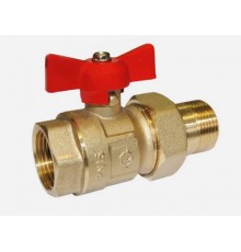 Кран шаровой с американкой Галлоп Крепыш 332 0103230 ДУ20 ВР/НР бабочка