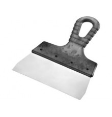 Шпатель фасадный 150 мм нержавеющий, пластиковая ручка, Сибин