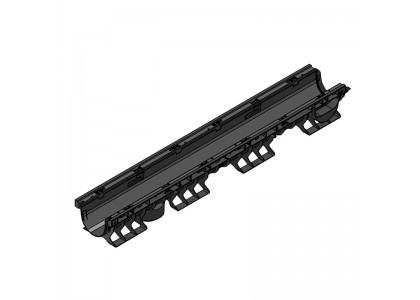 Лоток водоотводный PolyMax Basic ЛВ-10.16.12-ПП пластиковый стандартный борт 8020-М